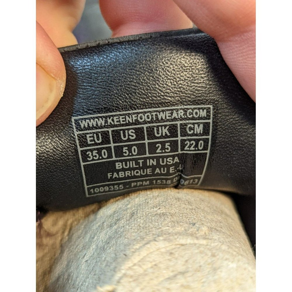 Keen Size 5 Black Barika Lace Up Oxfords Women's Shoes 1009355 - Picture 9 of 9